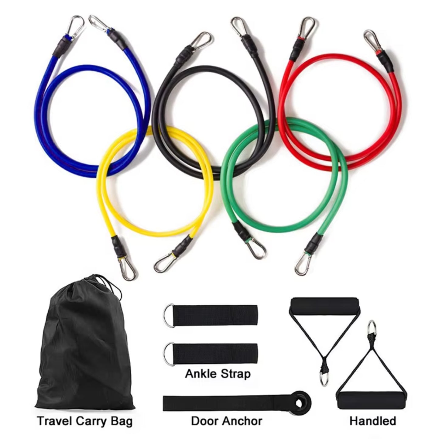 Premium Resistance Bands for Full Body Workout – Versatile, Durable and Adjustable